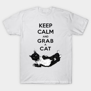 Keep calm and grab a cat T-Shirt